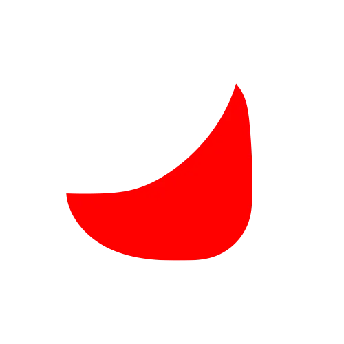 Icono rojo para pagina de la tienda de zapatos para niños mimor